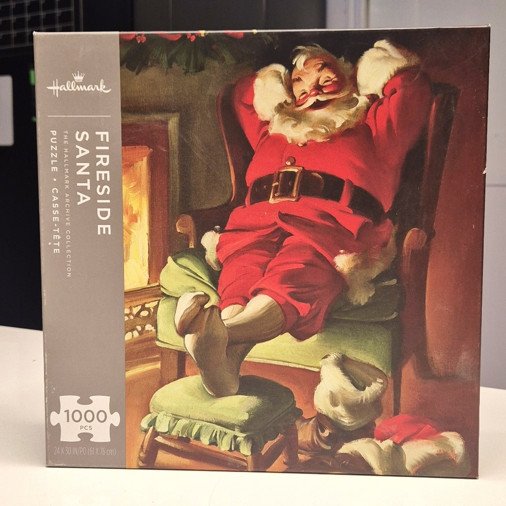 2 for $15 ⭐️ Hallmark Fireside Santa 1000 Piece Puzzle